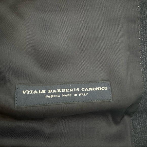 JCrew Ludlow Suit Jacket  Vitale Barberis Canonico Italian Wool 40R Navy Blazer - Picture 6 of 12